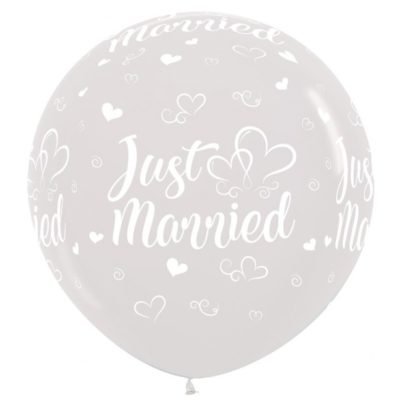 grote heliumballon just married grote heliumballon just married