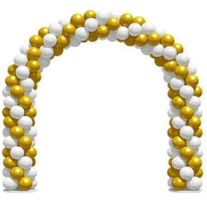 ballonnenboog goud wit 50 jaar