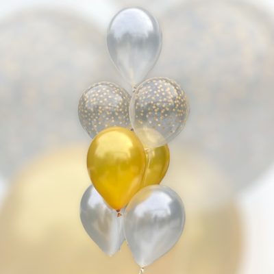 helium ballontrosje met confetti print