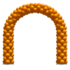 ballonnenboog oranje
