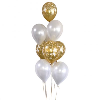 heliumballon trosje goud 50 jaar