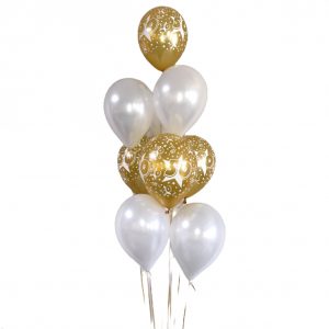 Heliumballon goud 50 jaar • | Gouden ballonnen