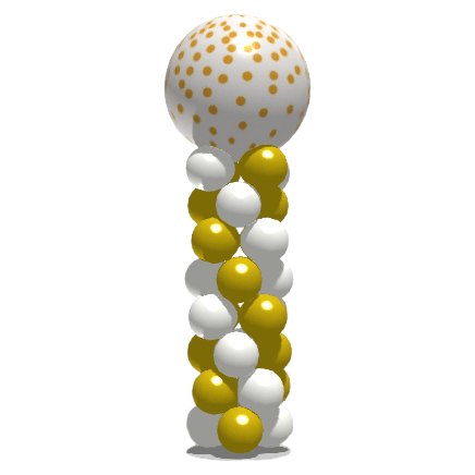 ballonpilaar confettiprint ballonnenpilaar confetti print