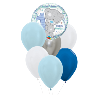 1 jaar heliumballon trosje jongen