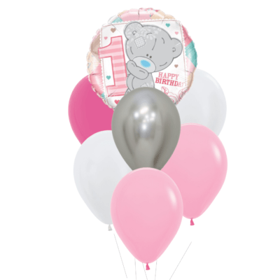 1 jaar heliumballon trosje meisje