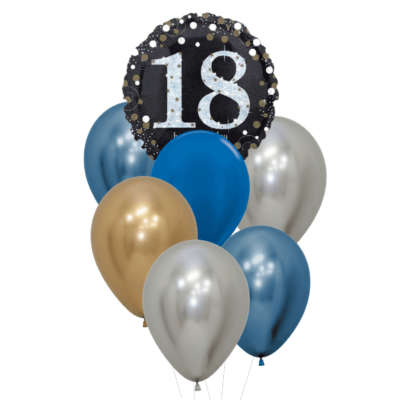 18 jaar heliumballon trosje man