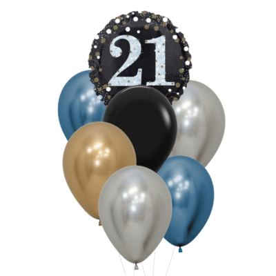 21 jaar heliumballon trosje man