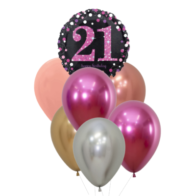 21 jaar heliumballon trosje vrouw