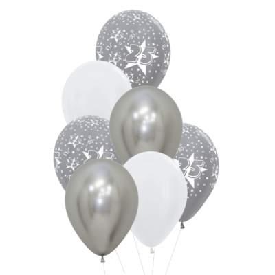 25 jaar heliumballon trosje