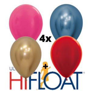 4 x heliumballon + langere zweefduur