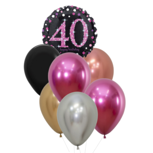 40 jaar heliumballon trosje vrouw