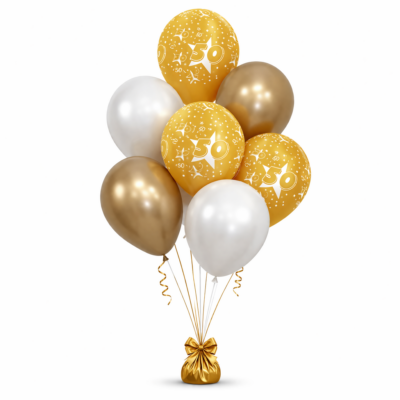 50 jaar heliumballon trosje