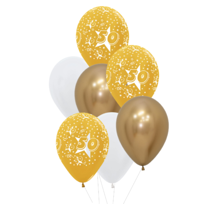 50 jaar heliumballon trosje