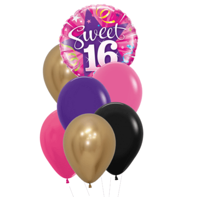sweet sixteen heliumballon trosje