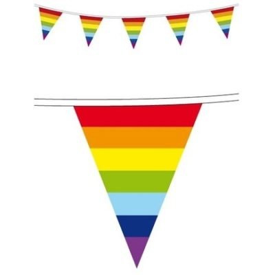 regenboog vlaggenlijn