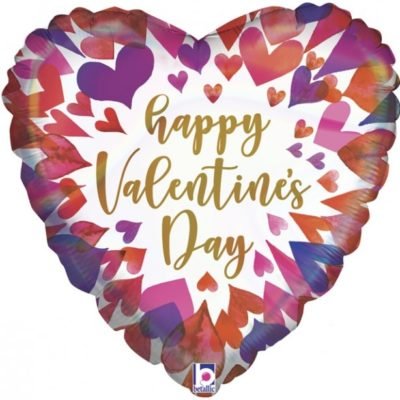 Valentijn folieballon hartjes