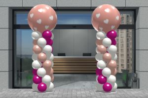 3D ontwerp ballonpilaren