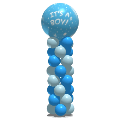 ballonnenpilaar geboorte jongen