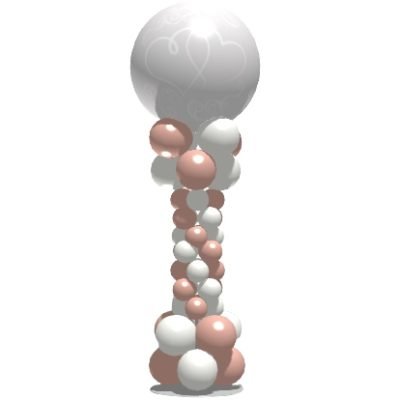 ballonnenpilaar trouwen