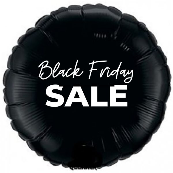 black friday zwarte folieballon