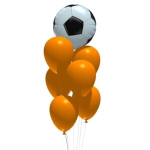 heliumtrosje voetbal oranje