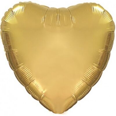 goud hartje folieballon