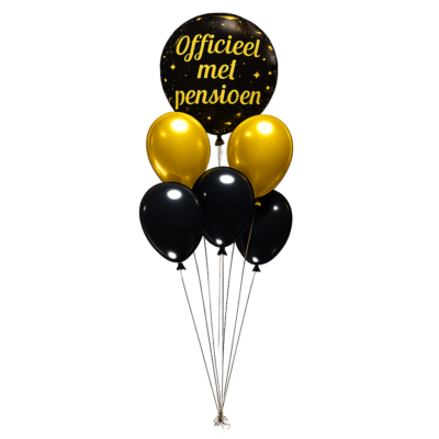 pensioen heliumballon trosje